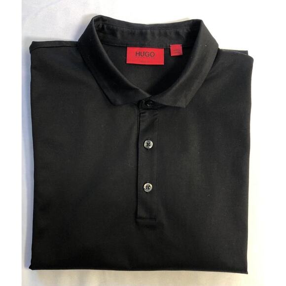 VTG Hugo Boss Men’s Collared Short Sleeve Polo T Shirt Size M Black Gray - Picture 15 of 15